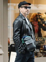 (image for) Robert Downey Jr. Leather Jacket #3