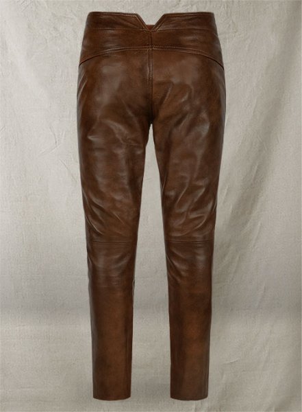 (image for) Spanish Brown Jim Morrison Leather Pants