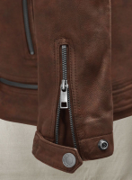(image for) Ironwood Spanish Brown Biker Leather Jacket