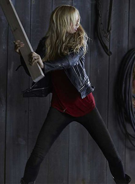 (image for) Laura Vandervoort Bitten Leather Jacket