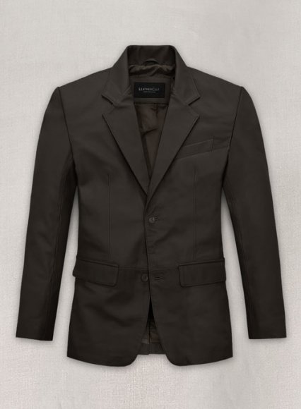 (image for) Soft Louis Brown Leather Blazer