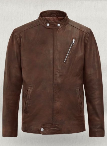 Motorad Spanish Brown Biker Leather Jacket