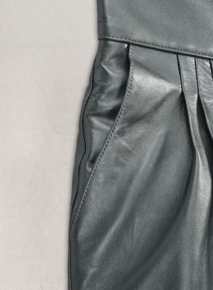 Metallic Lurex Gray Carey Mulligan Leather Pants (image for) Metallic Lurex Gray Carey Mulligan Leather Pants