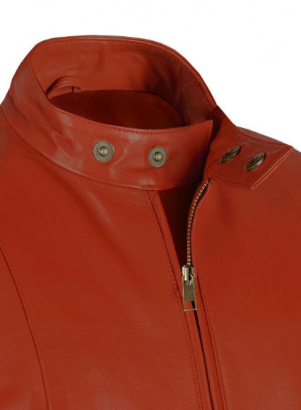 Bright Orange Leather Jacket #706 Bright Orange Leather Jacket #706