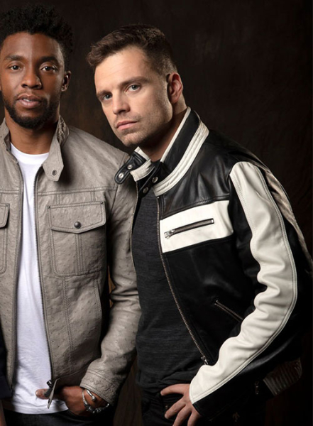 (image for) Sebastian Stan Leather Jacket