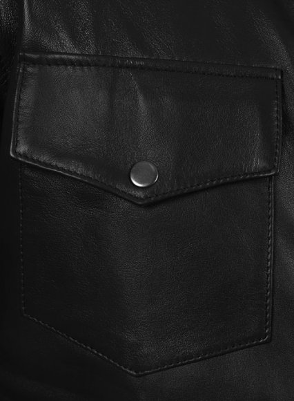 Leather Shirt Jacket - #1S Leather Shirt Jacket - #1S