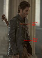 (image for) Chris Pine Dungeons and Dragons Leather Trench Coat
