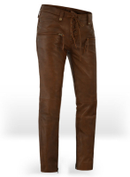 (image for) Spanish Brown Gigi Hadid Leather Pants