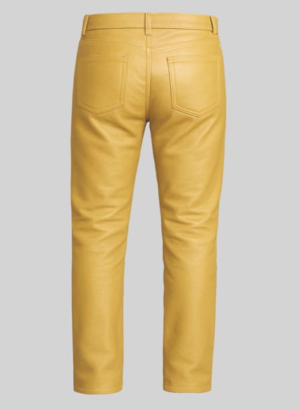 (image for) Yellow Leather Jeans