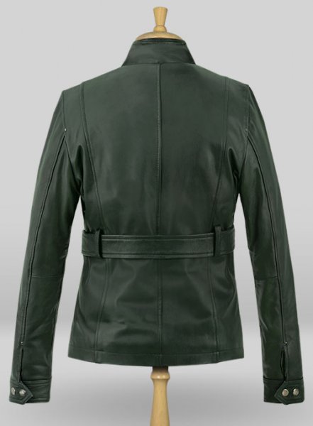 (image for) Soft Deep Olive Wax Rachel Weisz Whistleblower Leather Jacket