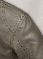 (image for) Croma Gray Washed & Wax Scarlett Johansson Leather Jacket