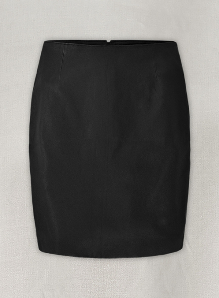 (image for) Black Stretch Amanda Holden Leather Skirt