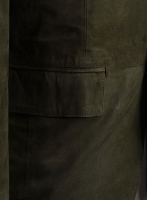 (image for) Olive Green Suede Leather Suit