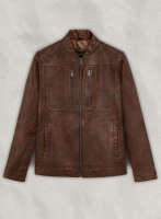 (image for) Thunder Storm Spanish Brown Biker Leather Jacket
