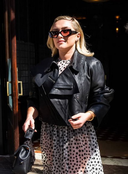 Florence Pugh Leather Jacket