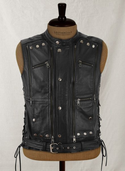 Leather Biker Vest # 333 : LeatherCult: Genuine Custom Leather Products ...