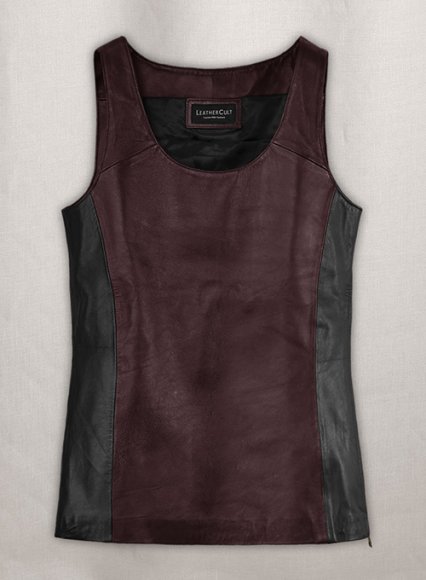 Leather Vest Tank Top