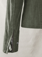 (image for) Vintage Italian Olive Leather Jacket #277