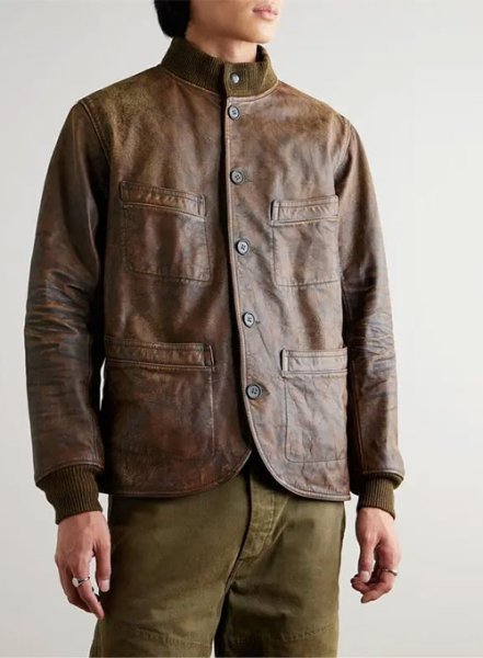 (image for) TOM HARDY MOBLAND LEATHER JACKET