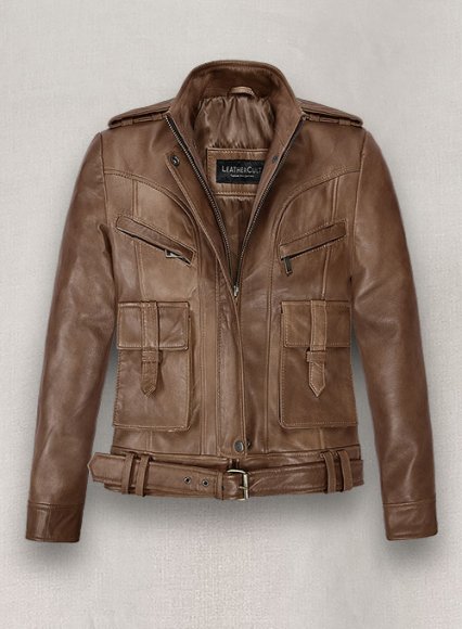 Espanol Timber Brown Leather Jacket #517