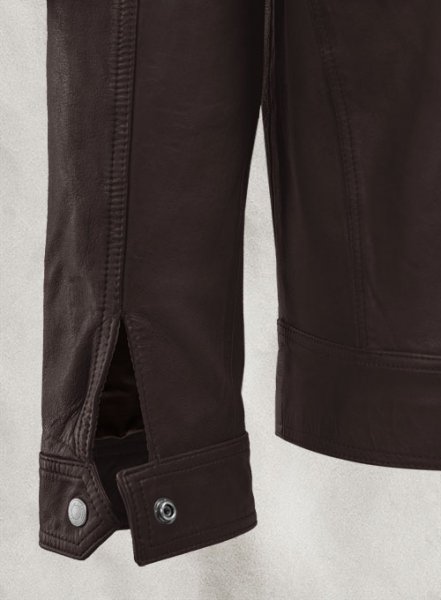 (image for) Thunder Storm Brown Biker Leather Jacket