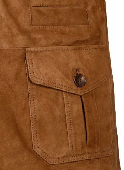 Soft Caramel Brown Suede Leather Blazer - #712 Soft Caramel Brown Suede Leather Blazer - #712