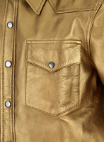(image for) Golden Leather Shirt Jacket - #1S