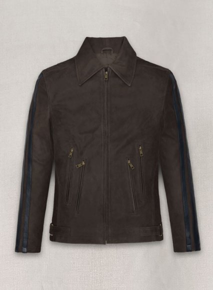 Vintage Brown Grain Robert Pattinson Leather Jacket #2 (image for) Vintage Brown Grain Robert Pattinson Leather Jacket #2