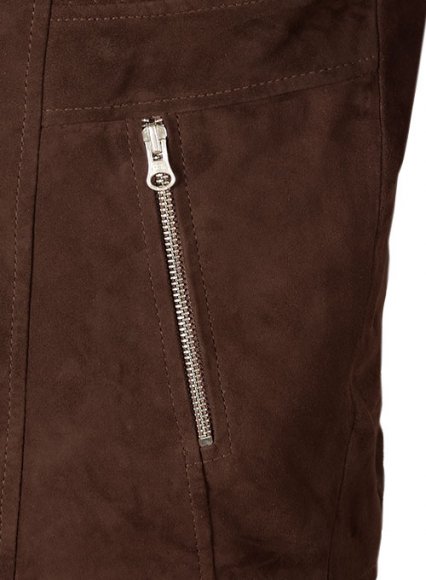 Soft Dark Brown Suede Leather Vest # 354 Soft Dark Brown Suede Leather Vest # 354