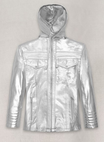 Silver Leather Jacket #109