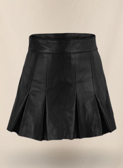 Black Nina Dobrev Leather Skirt Black Nina Dobrev Leather Skirt