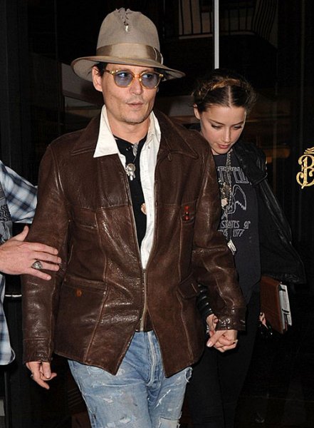 (image for) Johnny Depp Leather Jacket #1