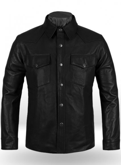 Leather Shirt Jacket - #1S Leather Shirt Jacket - #1S