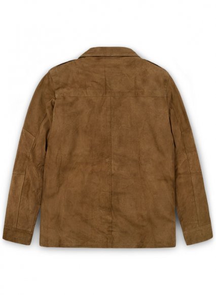 (image for) Soft Light Brown Suede Leather Jacket # 621