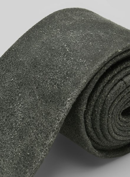 (image for) Vintage Italian Olive Leather Tie
