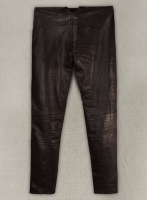 (image for) Soft Dark Brown Jim Morrison Leather Pants
