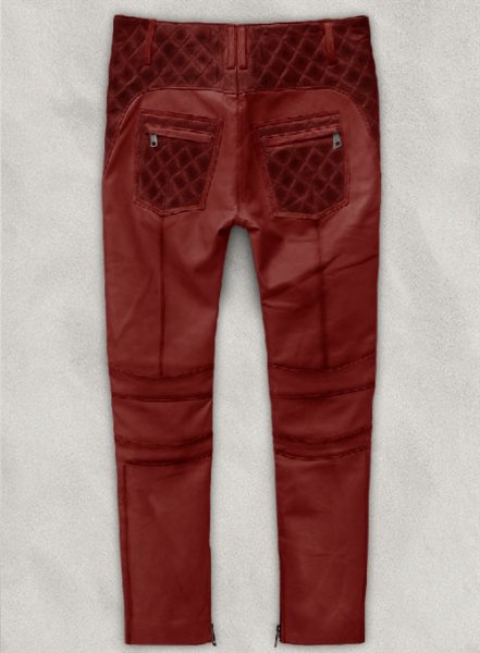 (image for) Outlaw Burnt Red Leather Pants