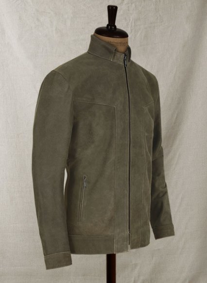 Vintage Italian Olive Taylor Lautner Leather Jacket Vintage Italian Olive Taylor Lautner Leather Jacket