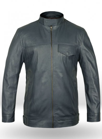 Soft Sherpa Gray Washed & Wax Shia Labeouf Transformers 3 Jacket