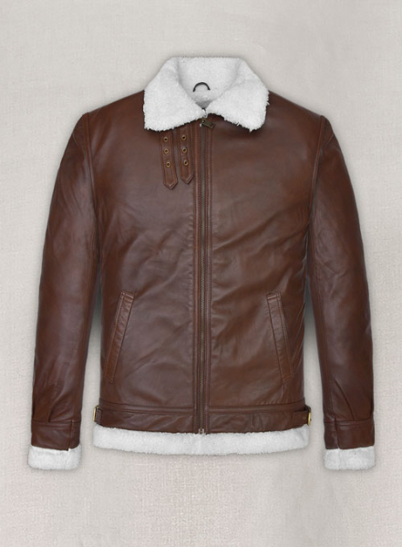 (image for) B3 Aviator Spanish Brown Leather Jacket