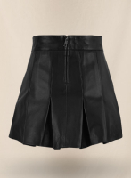 (image for) Black Nina Dobrev Leather Skirt