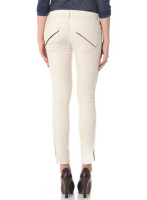 (image for) ComboStripe Leather Jeans