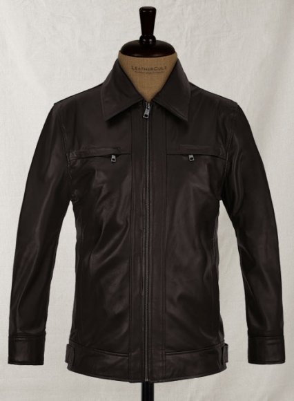 Soft Dark Brown Don Cheadle Traitor Leather Jacket