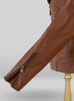 (image for) Tan Brown Jennifer Aniston Leather Jacket