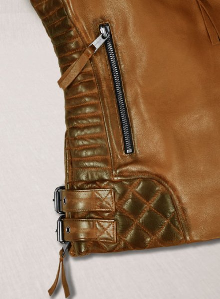 (image for) Charlotte Burnt Mustard Leather Jacket
