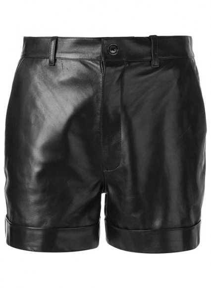 Leather Shorts - Men's Leather Cargo Shorts in Black, Brown & Tan ...