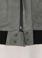 (image for) Harbor Gray Kendall Jenner Leather Jacket # 1