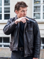 (image for) Sam Worthington Kidnapping Mr Heineken Leather Jacket