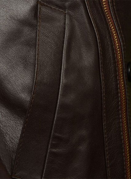 Thick Goat Dk Brown Leather Jacket # 609 Thick Goat Dk Brown Leather Jacket # 609