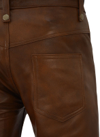 (image for) Spanish Brown Gigi Hadid Leather Pants